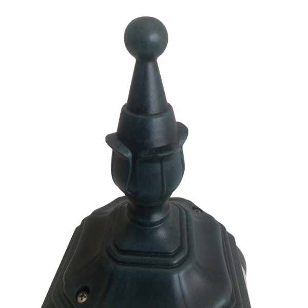 Lampadaire Moretti luce 273b.4 avec fixation sur mât d.60.. - noir/vert IP44 E27